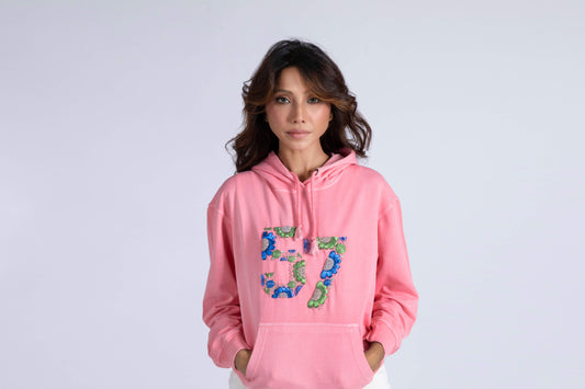 Hand Embroidered Pullover Hoody