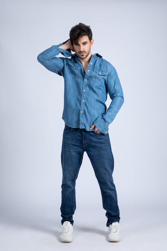 Tencel denim shirt