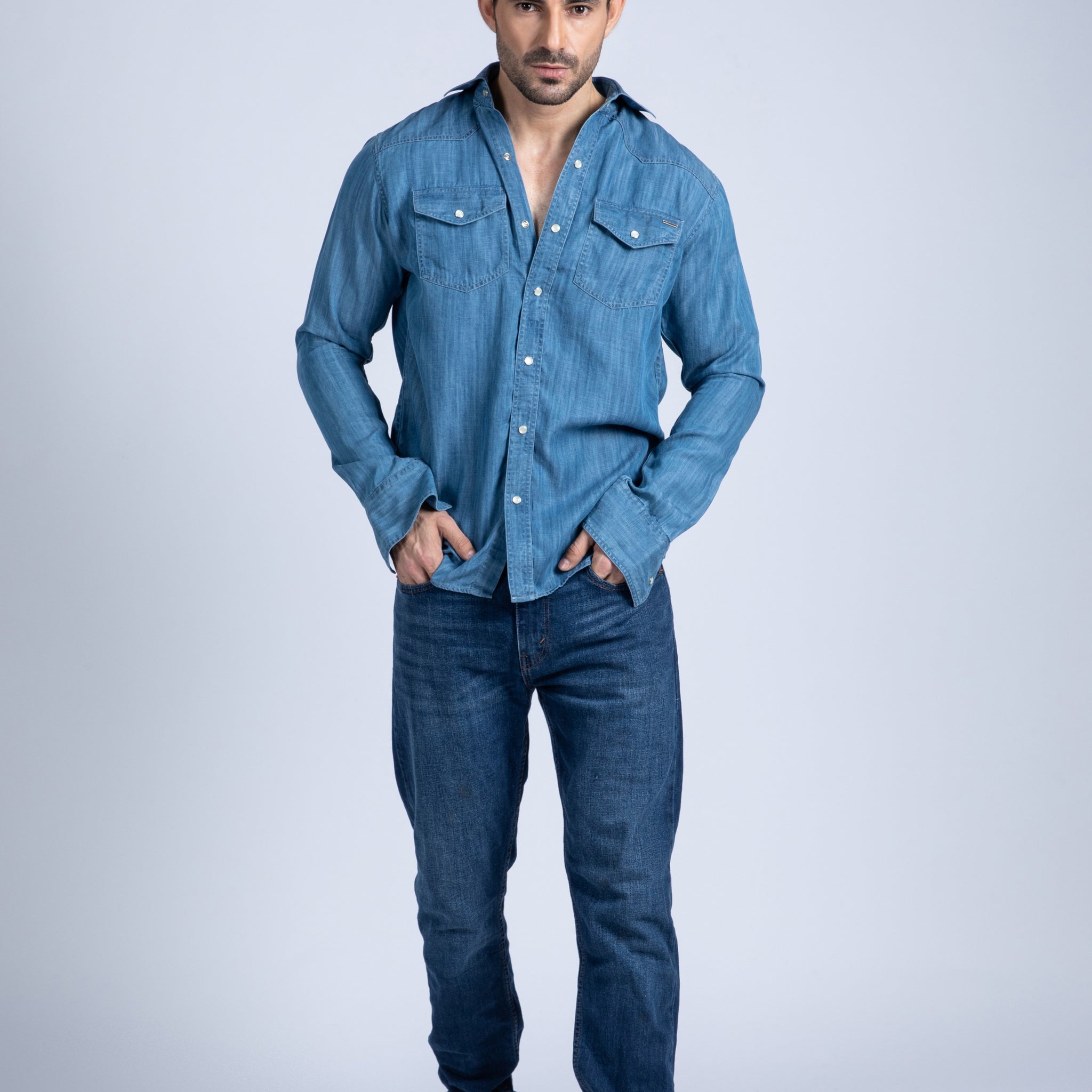 Tencel denim shirt