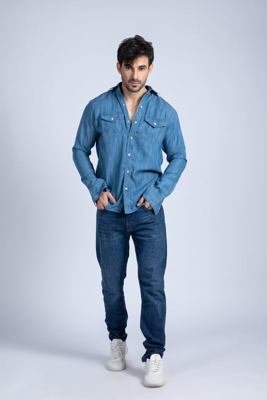 Tencel denim shirt