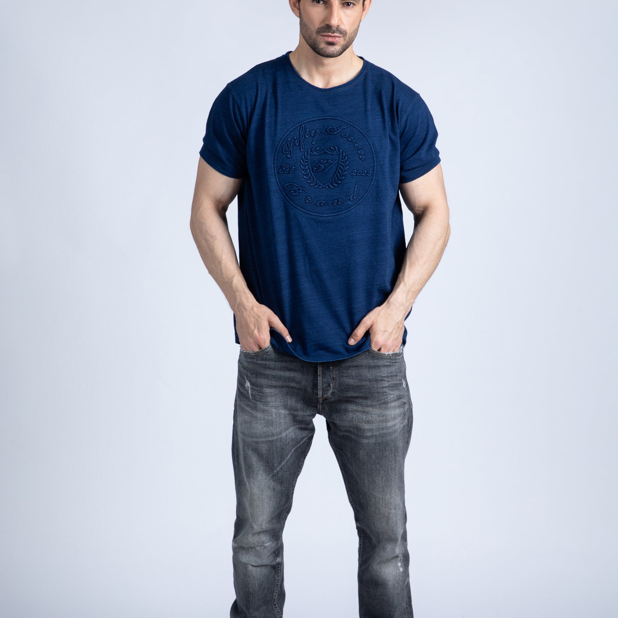 Short Sleeve Denim Tee