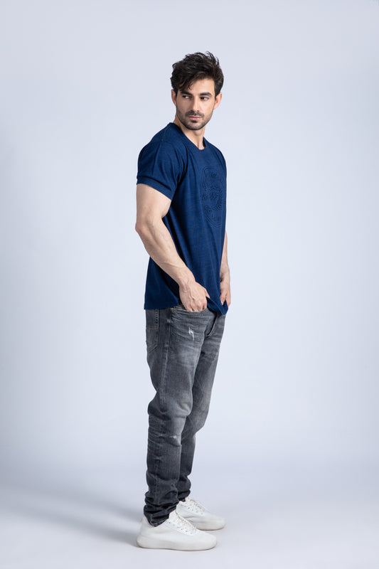 Short Sleeve Denim Tee