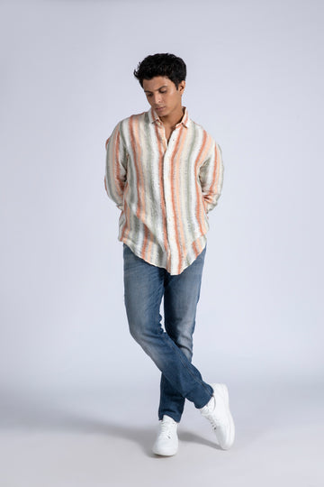 Imported Jacquard Linen Shirt