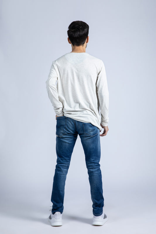 Long sleeve Henley tee