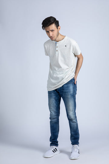 Short Sleeve Henley Tee