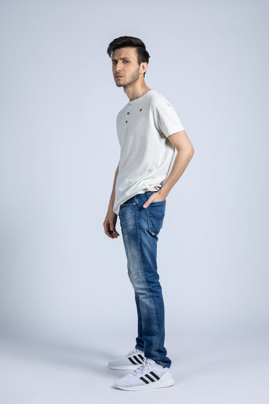 Short Sleeve Henley Tee