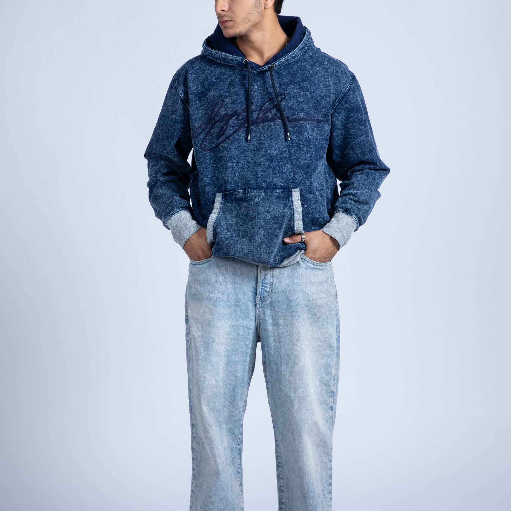 Pullover Indigo Hoodie