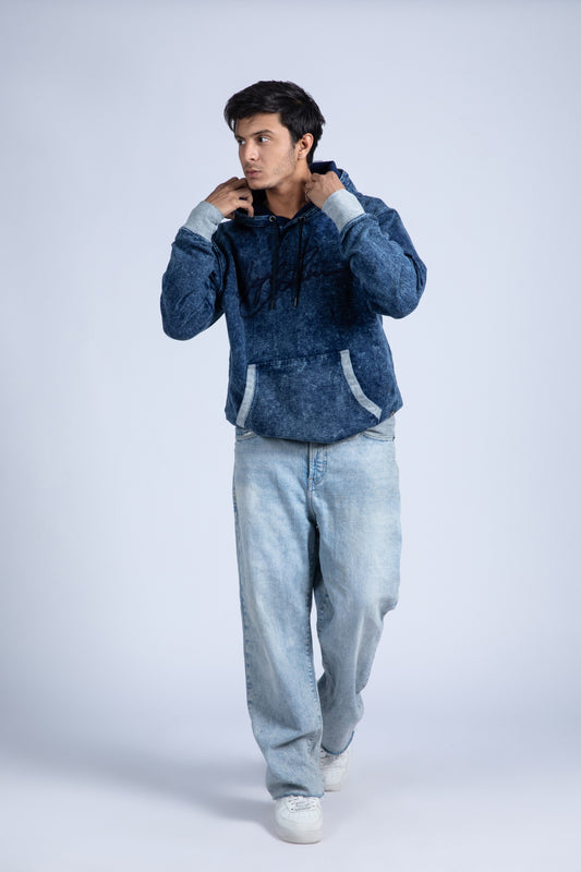 Pullover Indigo Hoodie