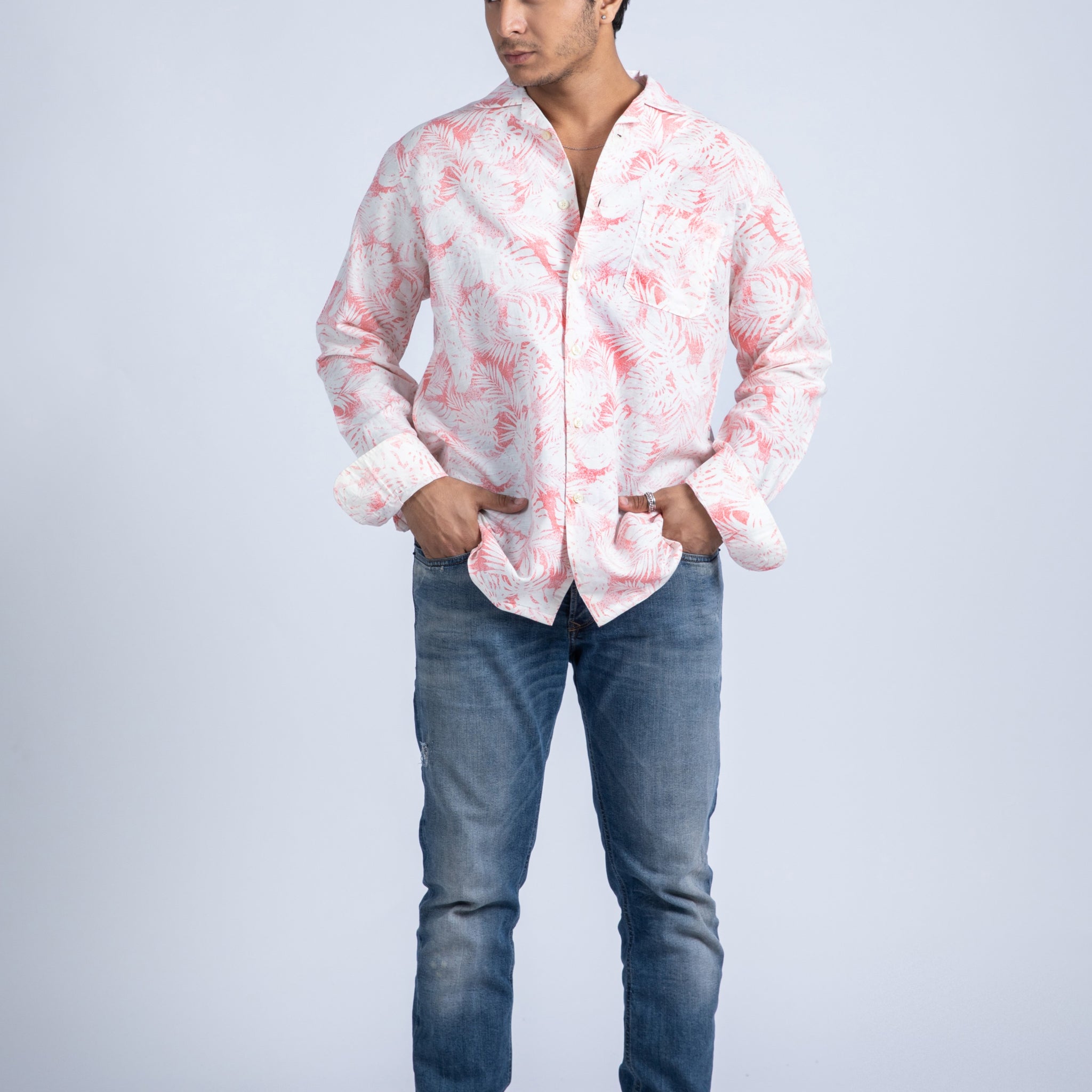 AOP Leaf Printed Shirt