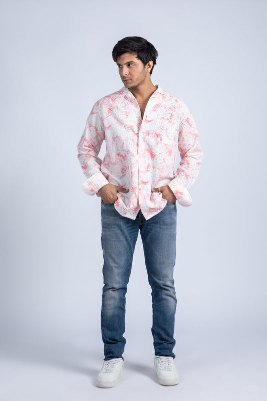 AOP Leaf Printed Shirt