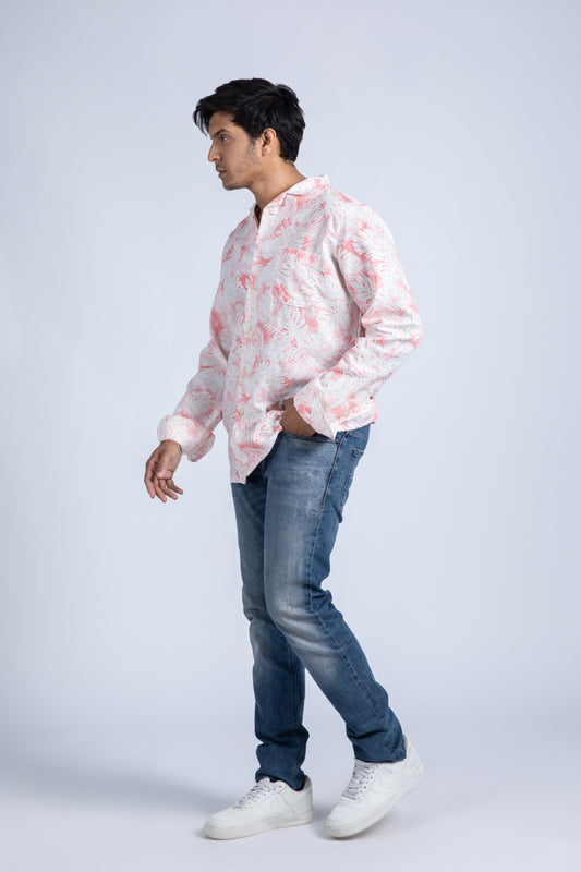 AOP Leaf Printed Shirt